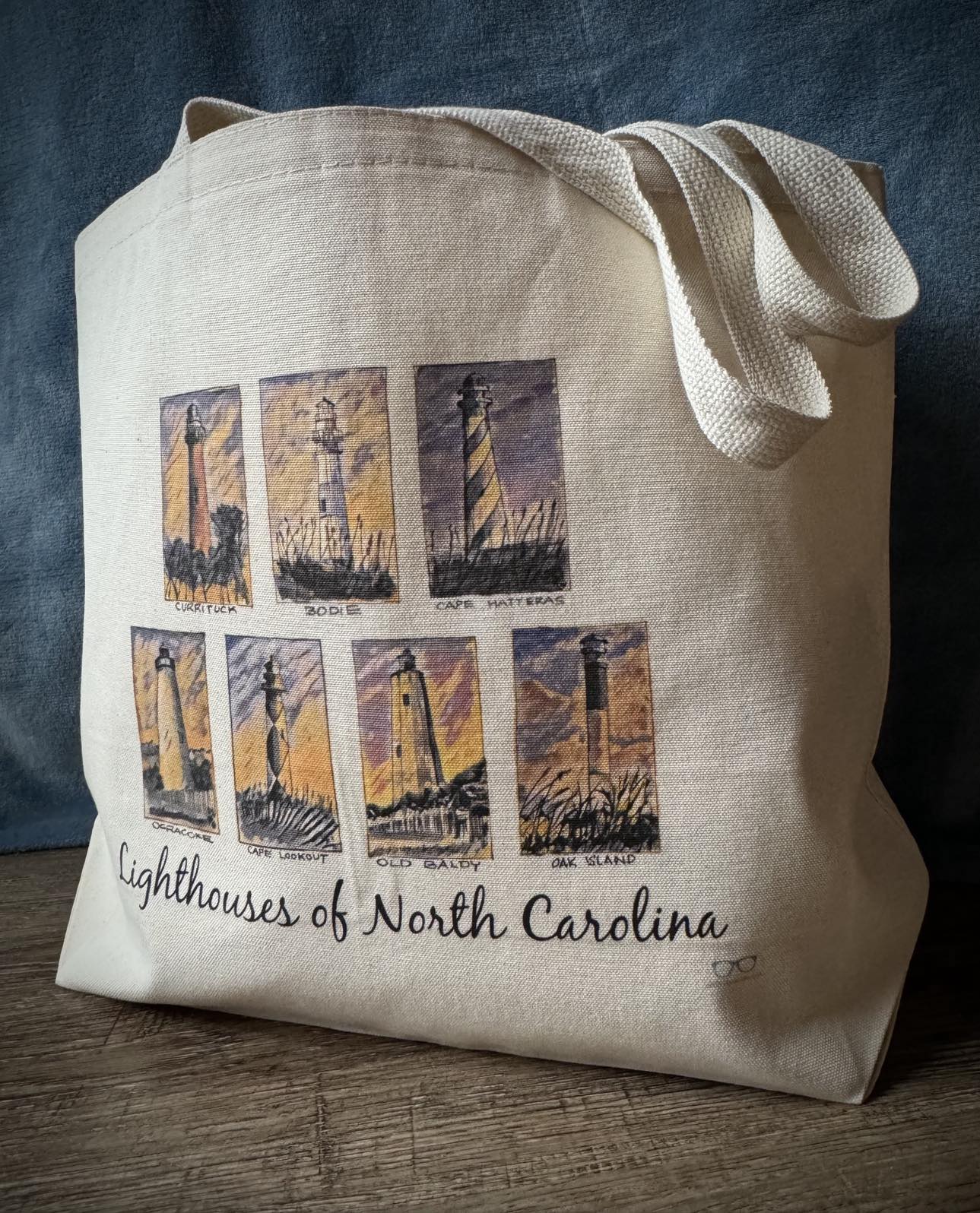 NC Lighthouses Jumbo Tote Bag